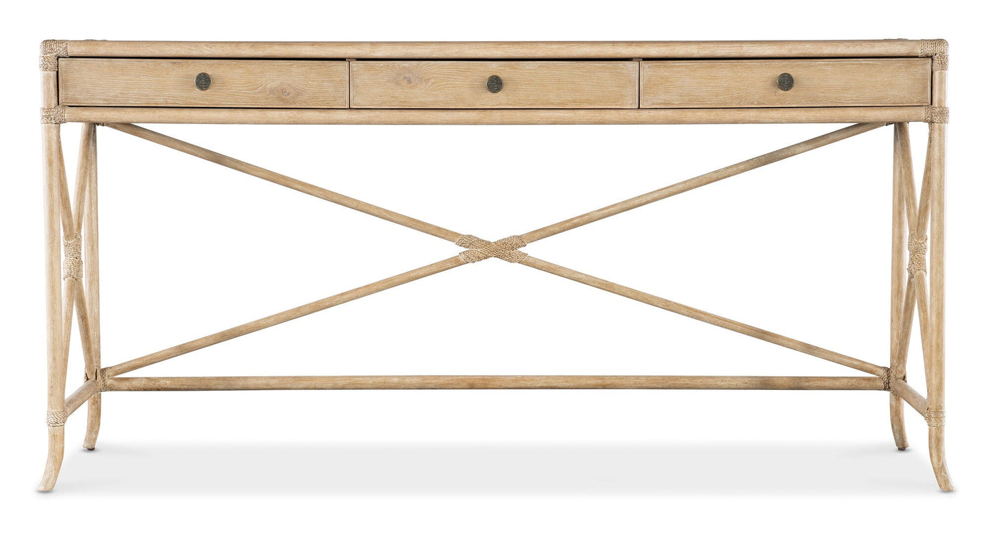 Retreat Pole Rattan Console