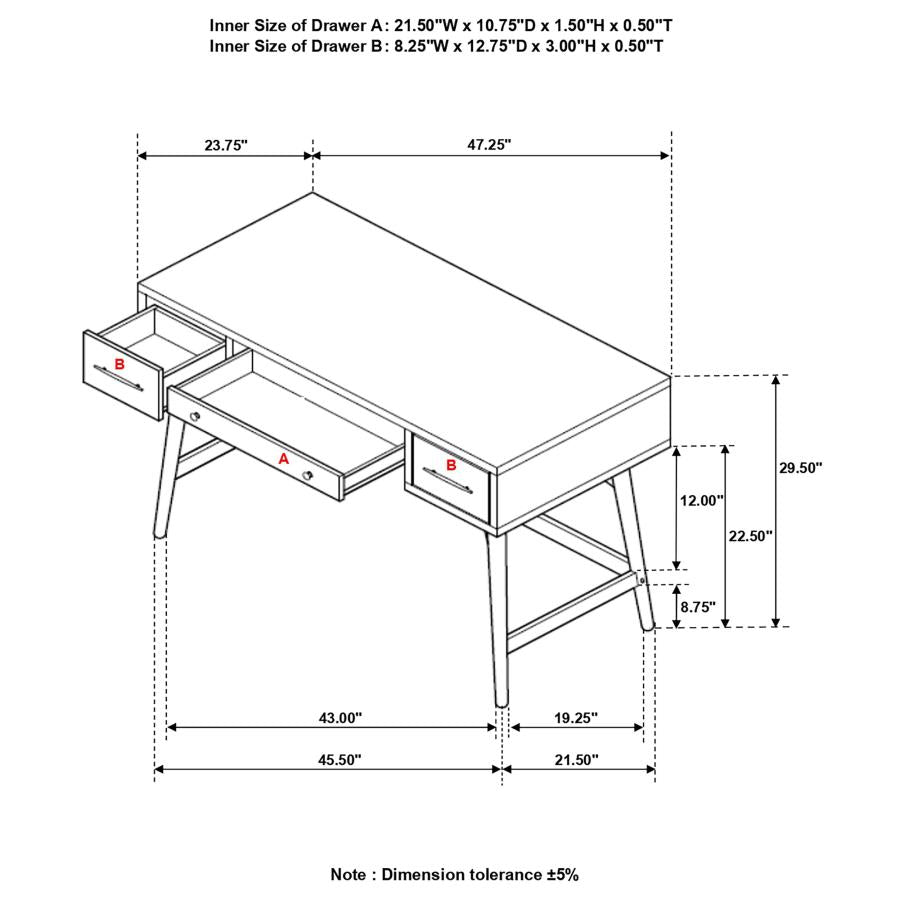 Minimalist Desk - White