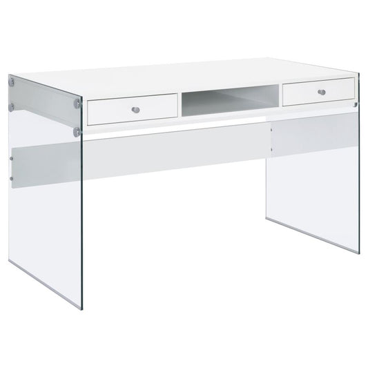 Manhattan Desk - Glossy White