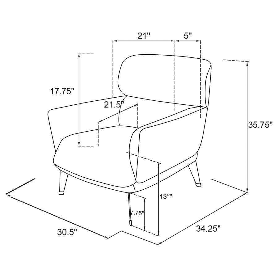 Vogue Accent Chair - Rojo