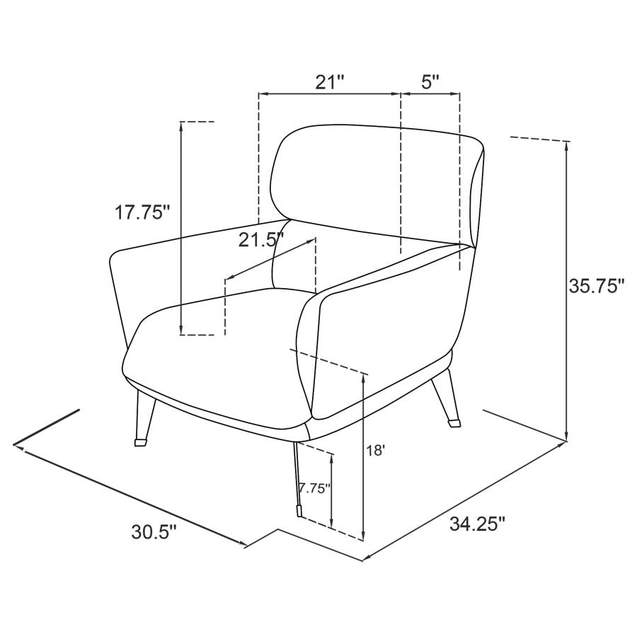 Vogue Accent Chair - Azul