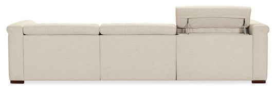 Savion Deux 3 Seat Sofa with Two Power Recliners and Three Power Headrests
