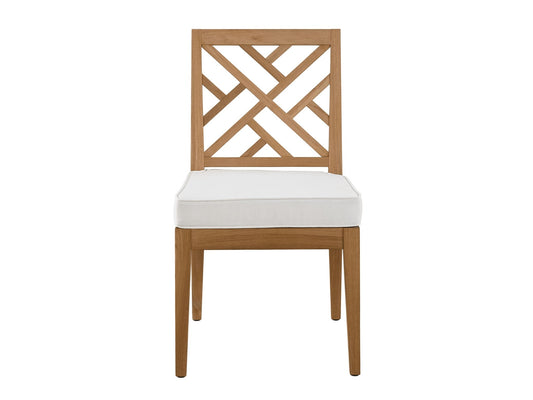 Coastal Living Outdoor Chesapeake Fret Back Side Chair