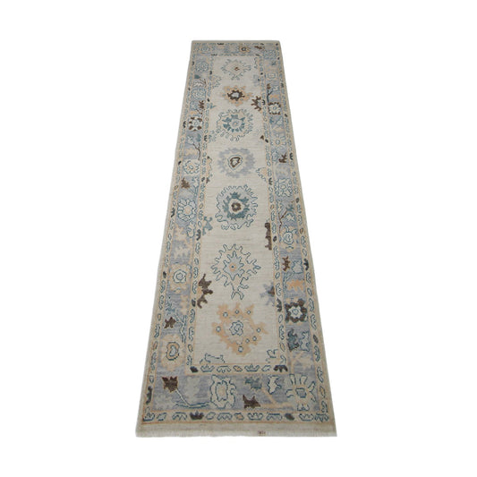 Oushak 3' x 10.1' Wool Rug