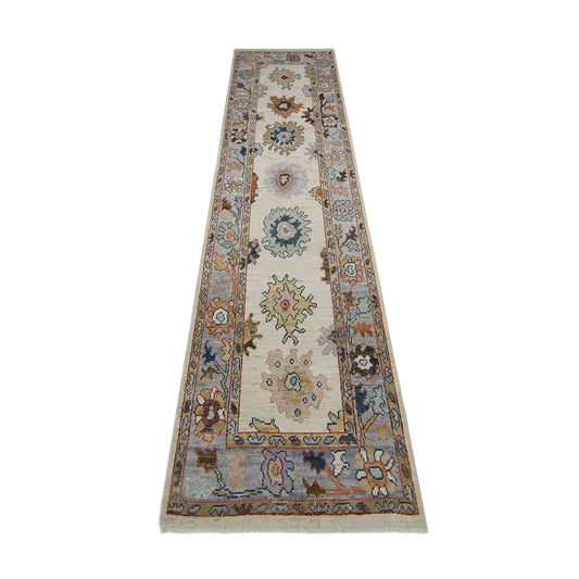 Oushak 3' x 10.4' Wool Rug