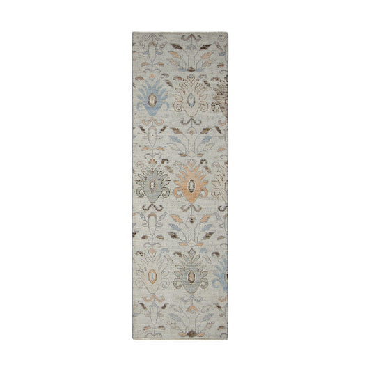 Oushak 2.6' x 8.2' Wool Rug