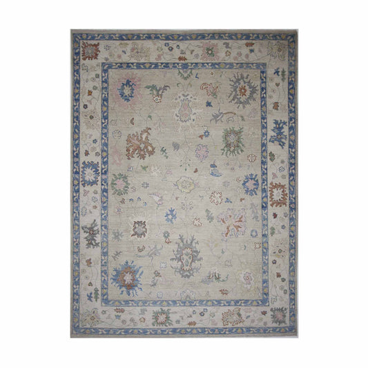 Oushak 8.11' x 11.11' Wool Rug