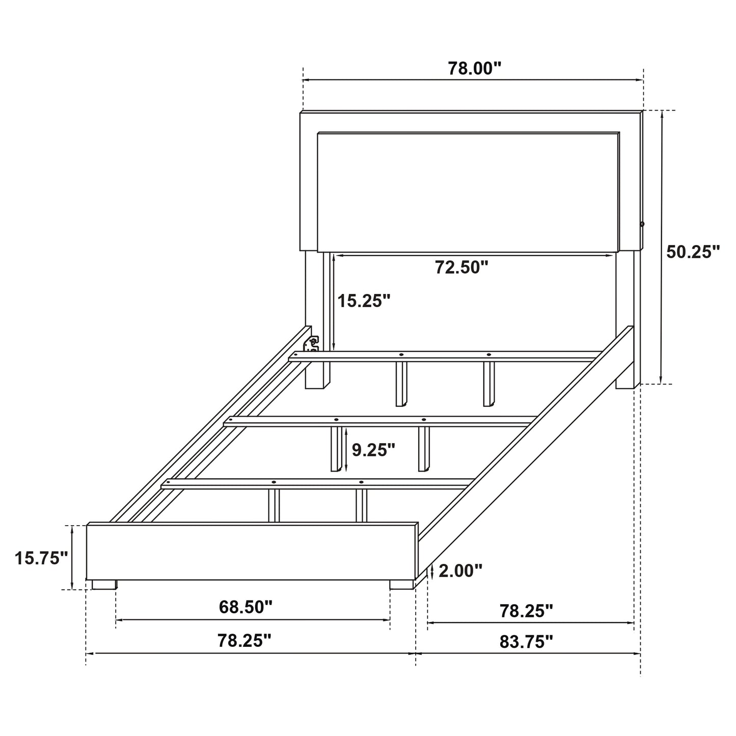 De Noir Bedroom Set (5pc) (King)