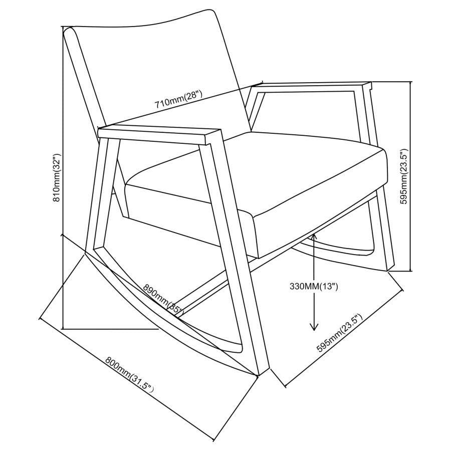 Rocking Chair - Gris
