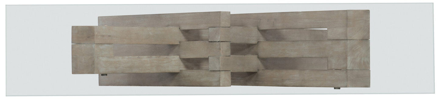 Affinity Glass Top Accent Console