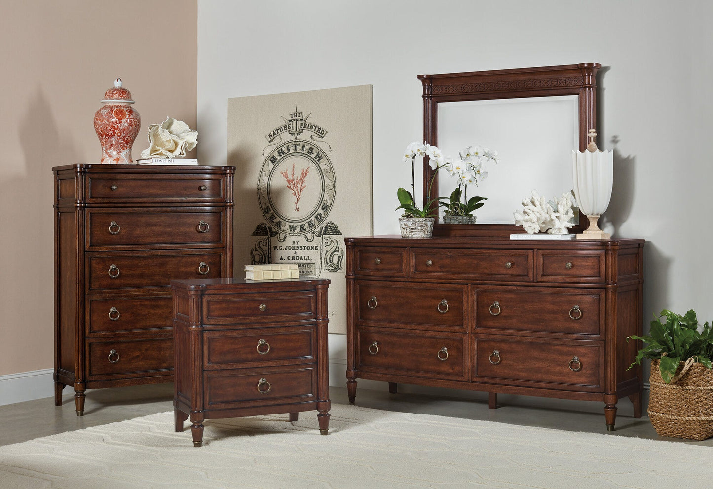 Charleston Three-Drawer Nightstand