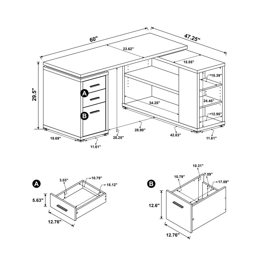 L-shape Ranger Desk
