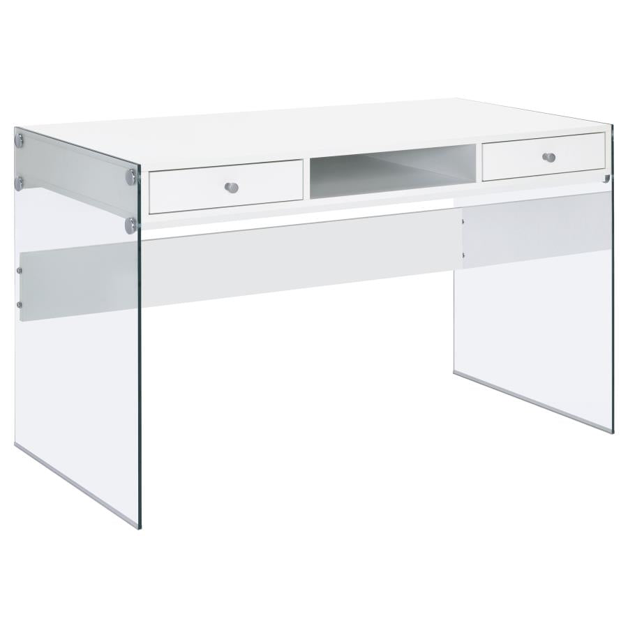 Manhattan Desk - Glossy White