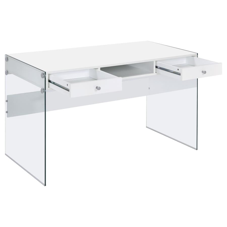 Manhattan Desk - Glossy White