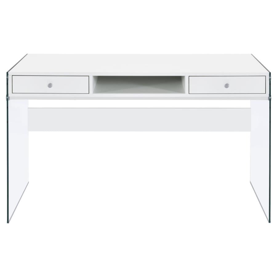 Manhattan Desk - Glossy White