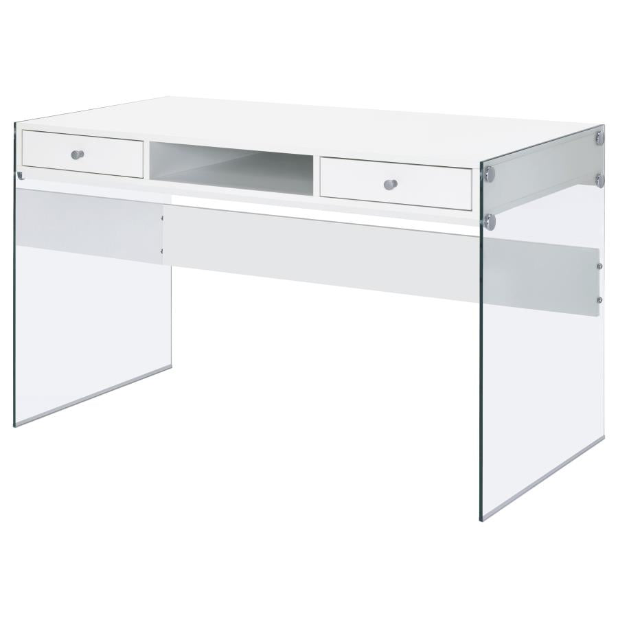 Manhattan Desk - Glossy White