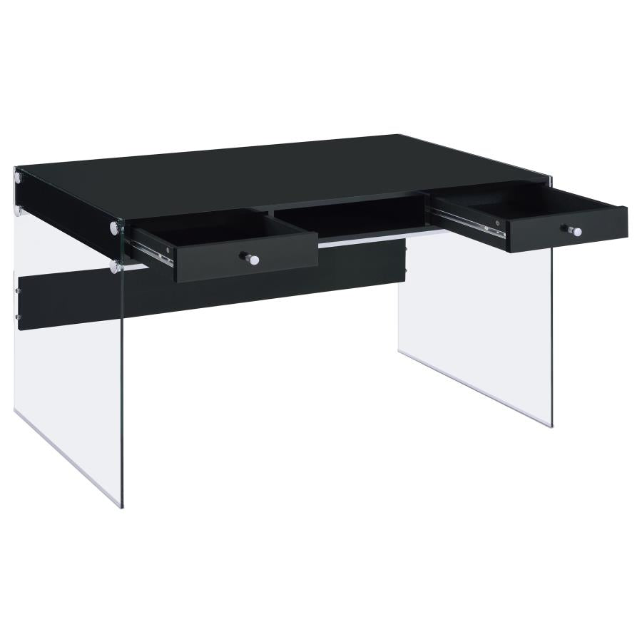 Manhattan Desk - Glossy Black
