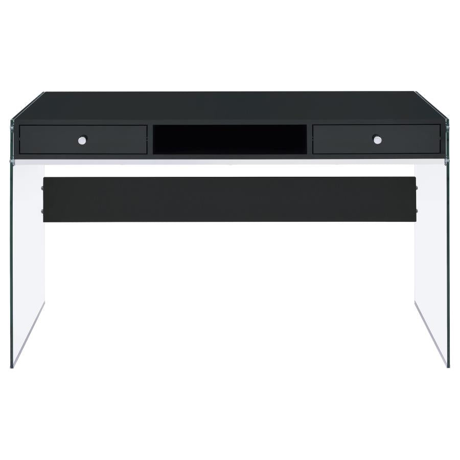 Manhattan Desk - Glossy Black