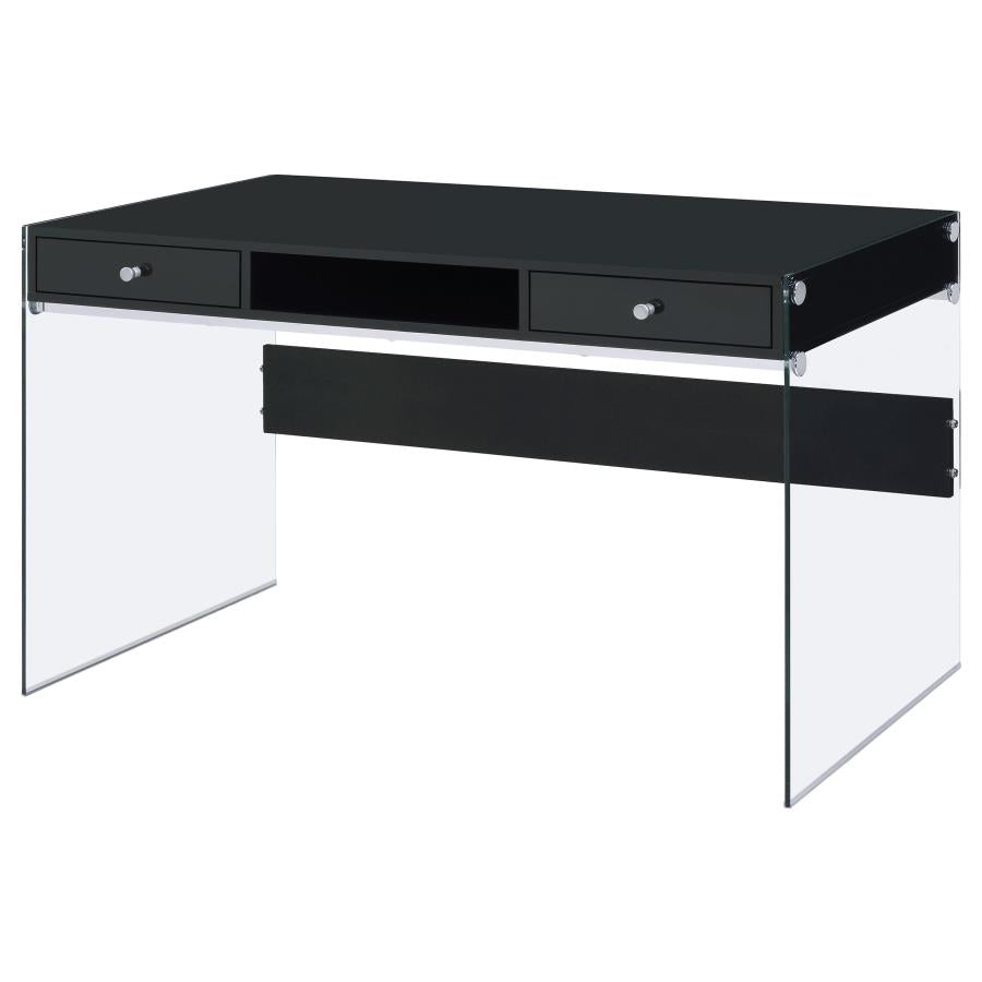 Manhattan Desk - Glossy Black