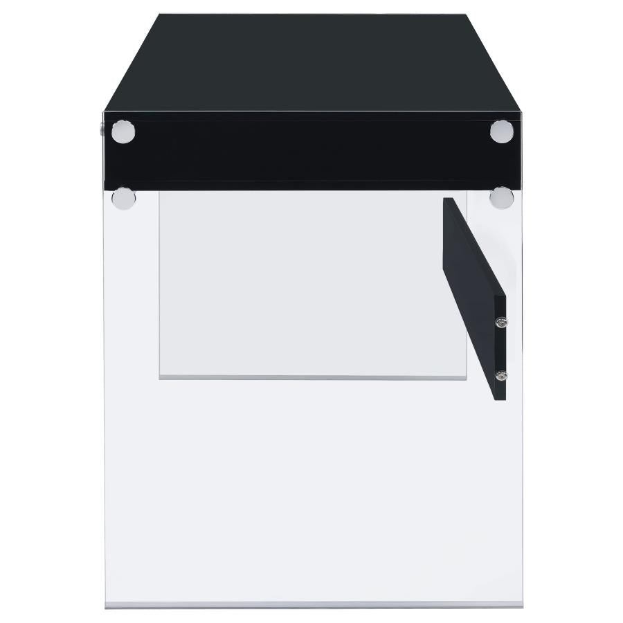 Manhattan Desk - Glossy Black