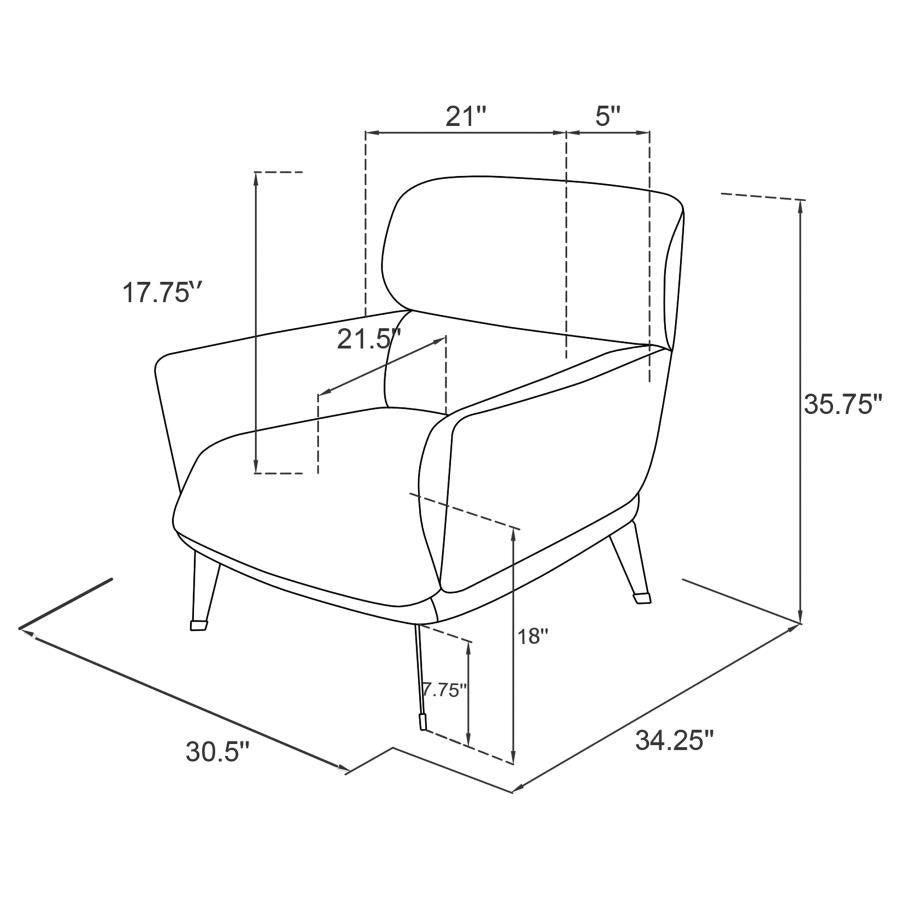 Vogue Accent Chair - Gris