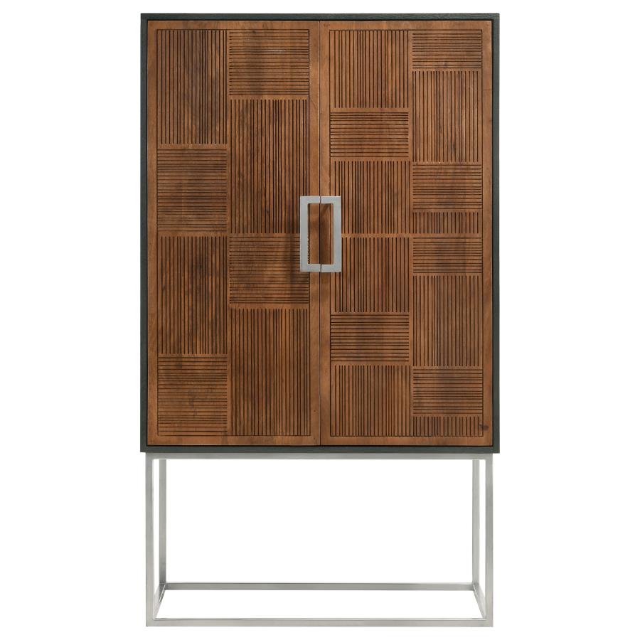Geometric Mango Cabinet