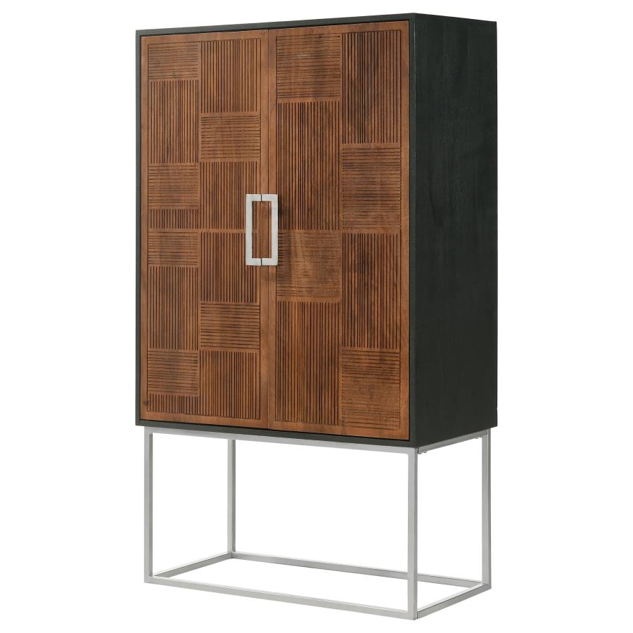 Geometric Mango Cabinet