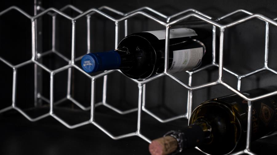 Geometric Mango Cabinet
