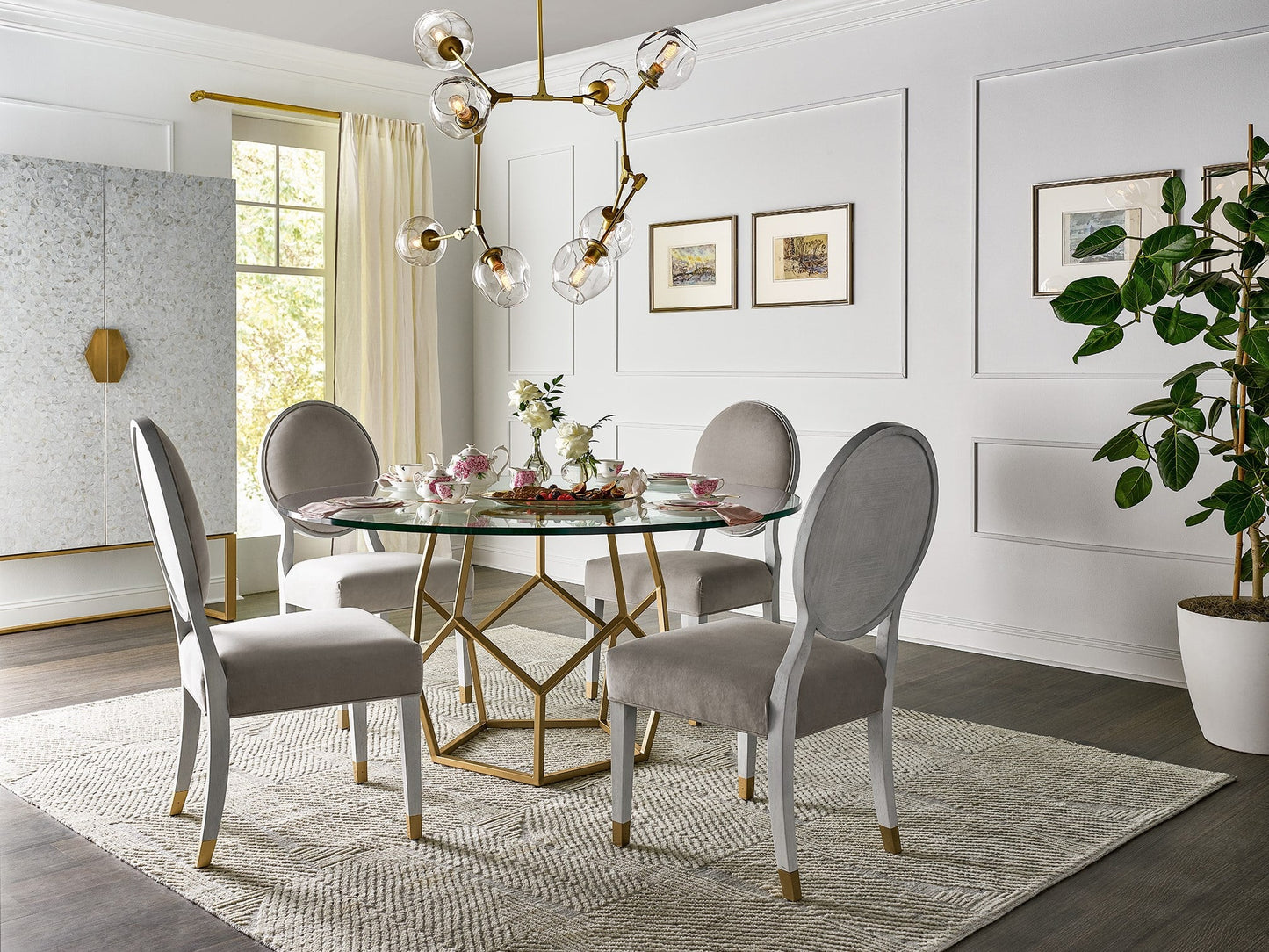 Love. Joy. Bliss.-Miranda Kerr Home Love Joy Bliss Oval Side Chair
