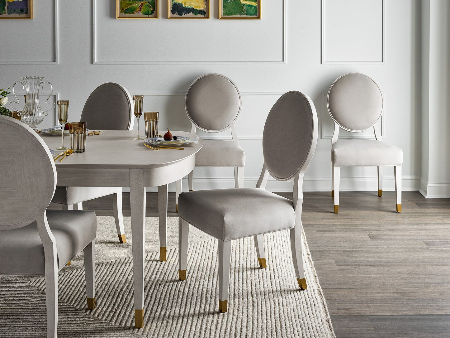 Love. Joy. Bliss.-Miranda Kerr Home Love Joy Bliss Oval Side Chair