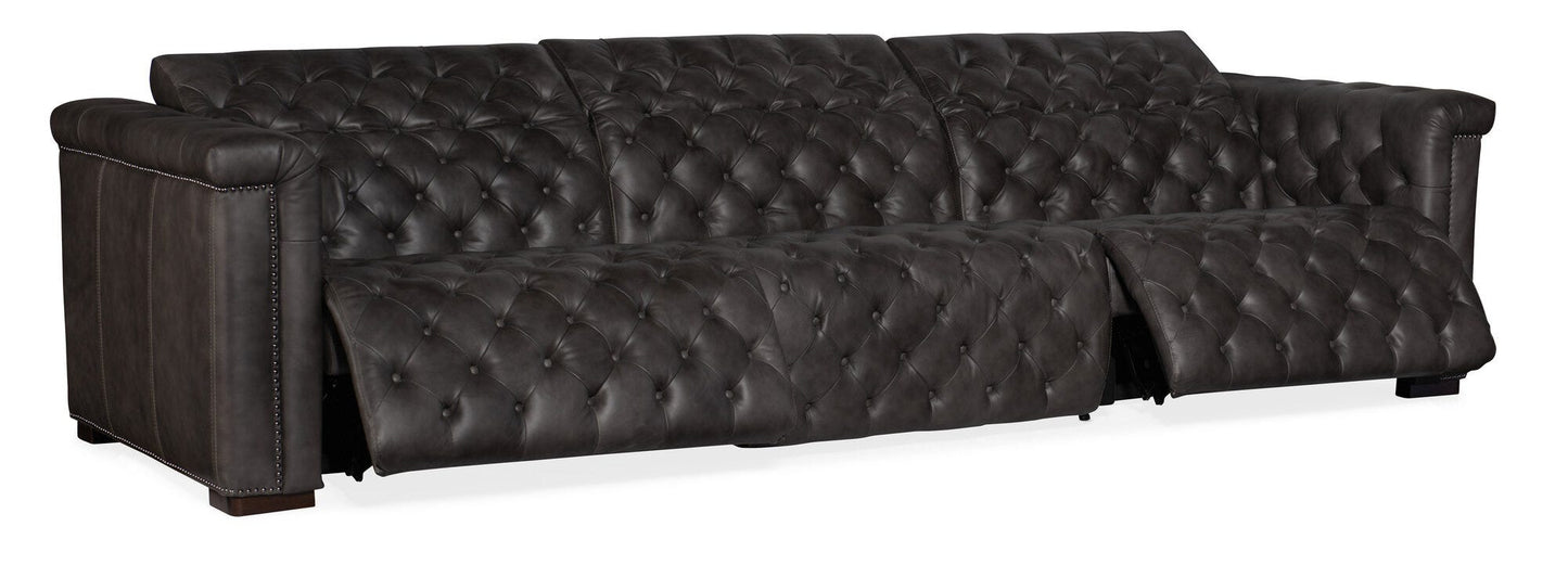 Savion Grandier Power Recliner Sofa with Power Headrest