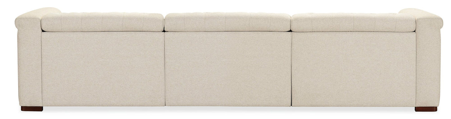 Savion Deux 3 Seat Sofa with Two Power Recliners and Three Power Headrests