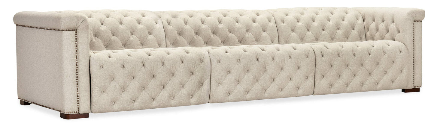 Savion Deux 3 Seat Sofa with Two Power Recliners and Three Power Headrests