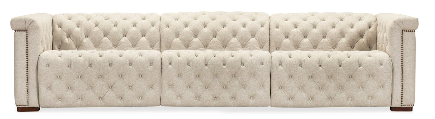 Savion Deux 3 Seat Sofa with Two Power Recliners and Three Power Headrests
