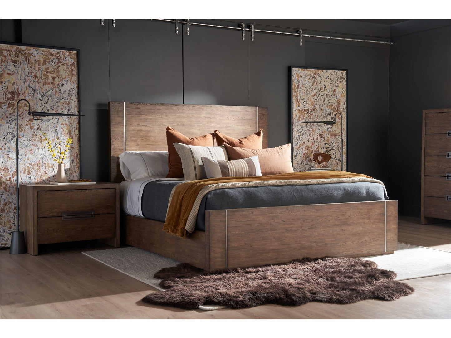 Modern Koda Panel Bed King