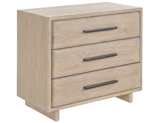 Modern Desert Three Drawer Nightstand