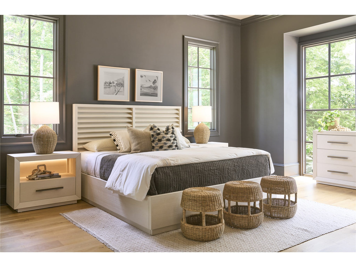 Oasis- Coastal Living Home Collection Shoreline Panel Storage Bed King