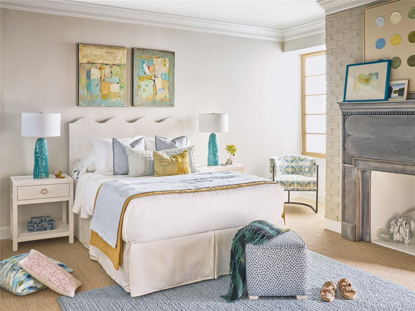 Weekender Coastal Living Home Collection Surf City Bed Headboard Queen